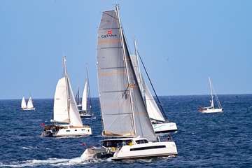 Telde saluda a la regata ARC January, con rumbo a El Caribe en su primera salida desde Gran Canaria/Tony Hernández.